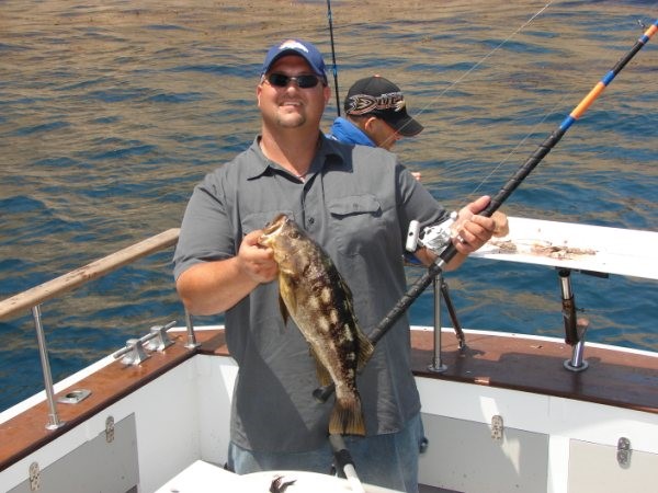 Happy Man Fishing in Southern California